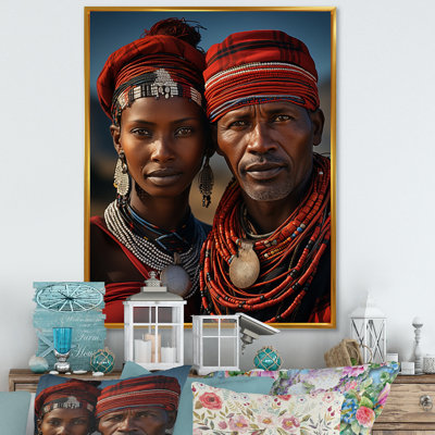 «Lacye African Tribes Masai Tanzanie», reproduction sur toile