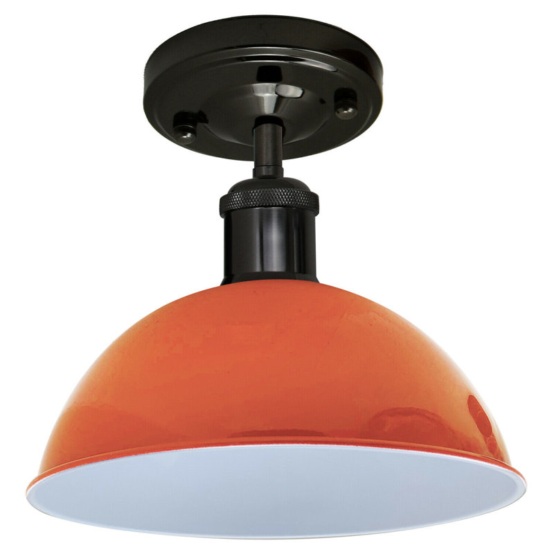 Butterfield Semi Flush Mount, Orange