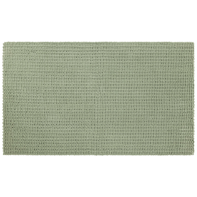 Wagnon Plush Memory Foam Stain/Fade Resistant Non-Slip Machine Washable Bath Mat, 17" W x 24" L, Oregano