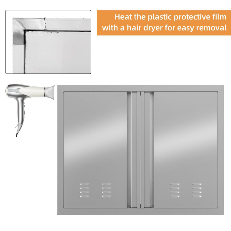 26W "x 24"H Outdoor Kitchen Doors