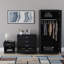 Maybery 3 Piece Bedroom Set (1 Drawer Bedside Cabinet, 4 Drawer Chest, 2 Door Wardrobe), (4)-1373156154