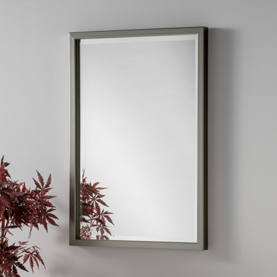 Alaijha Solid Wood Rectangle Mirror