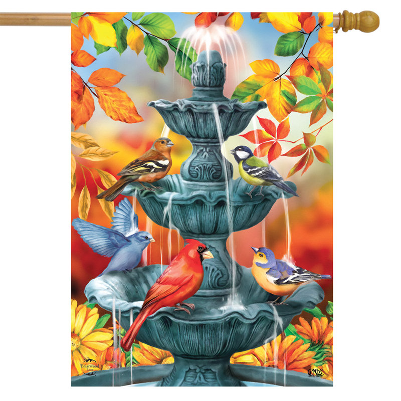 Drapeau Bath House Birds Autumn House