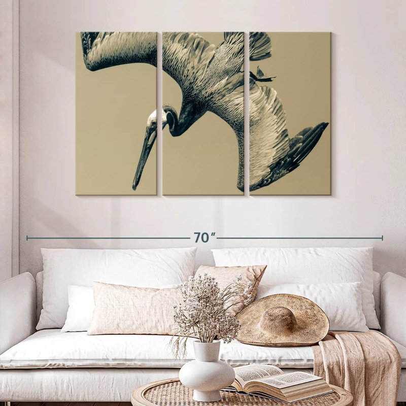 Brampt Flying Pelican, 32" H x 50" W