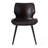 Moira Upholstered Side Chair in Dark Brown