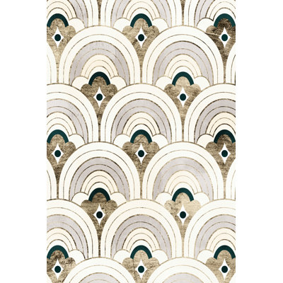 Deco Patterning IV by Victoria Barnes - Wrapped Canvas Painting