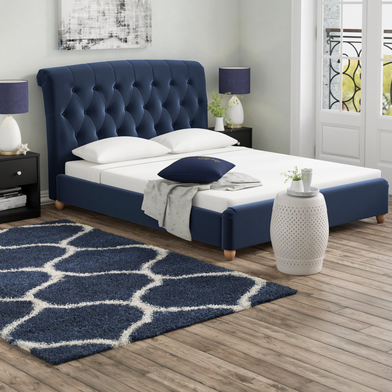 Aima Upholstered Bed Frame, Double (4'6)