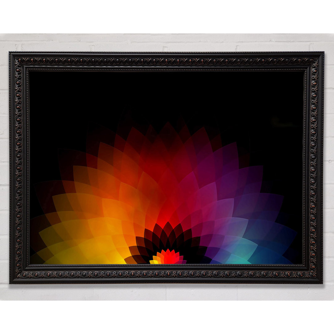 Gerahmtes Wandbild Rainbow Pyramids