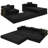 Modular Boneless Corduroy Reversible Sectional Sofa - 5-in-1 Convertible Sleeper, No-Assembly Grand King Bed-55331182