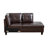 Brown Faux Leather 3-Piece Sectional Sofa Set with Storage Ottoman-98175001-98175006-98175010