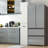Freestanding Cabinet with 1 door and 3 Tier multi-functional storage shelf