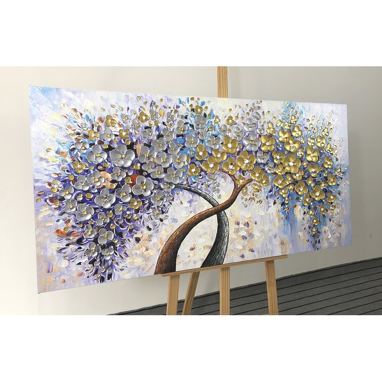 Lucky tree painting - oil painting on canvas Paintings by Larisa
