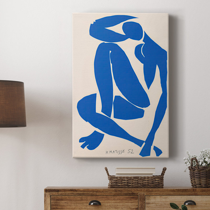 Nu bleu IV (Nu bleu IV) - Toile tendue avec châssis par Henri Matisse, 8 x 12