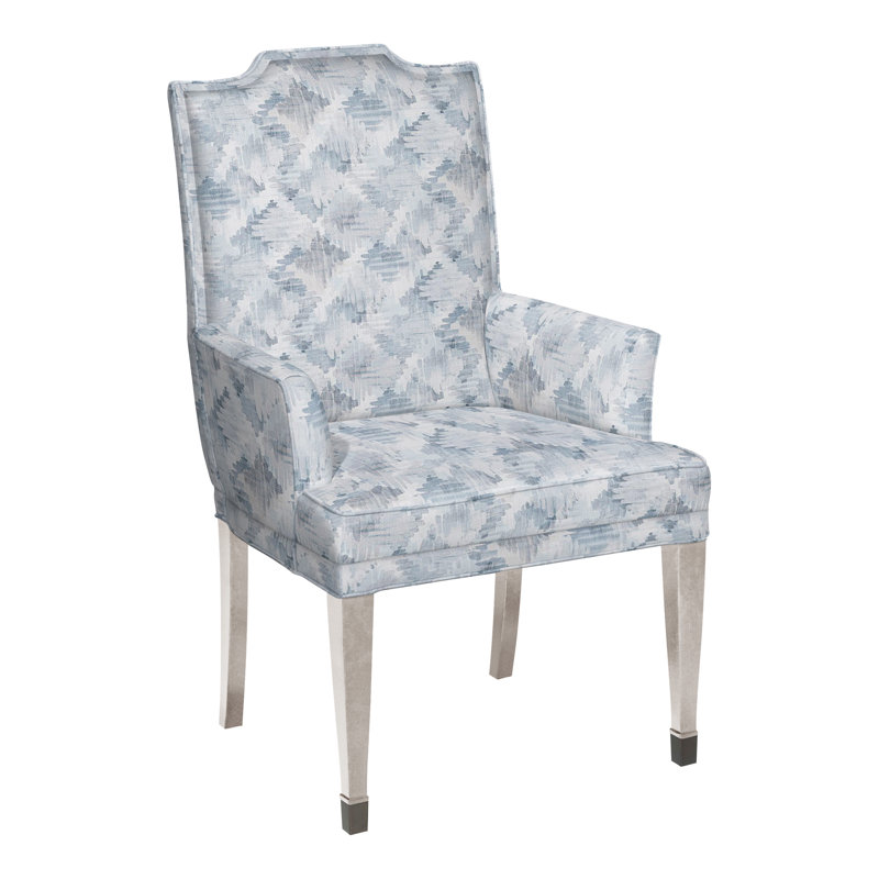 Travis By Michael Weiss Upholstered Arm Chair, No, Nadia Earth, Dove Gray