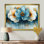 Sillent Arrangement Of Poppies Aqua I - pivoines, art mural