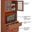 Hodedah 31.5 W x 16.9 D x 77.6 H Ready-to-Assemble Particleboard Double Door in Matte-138077297
