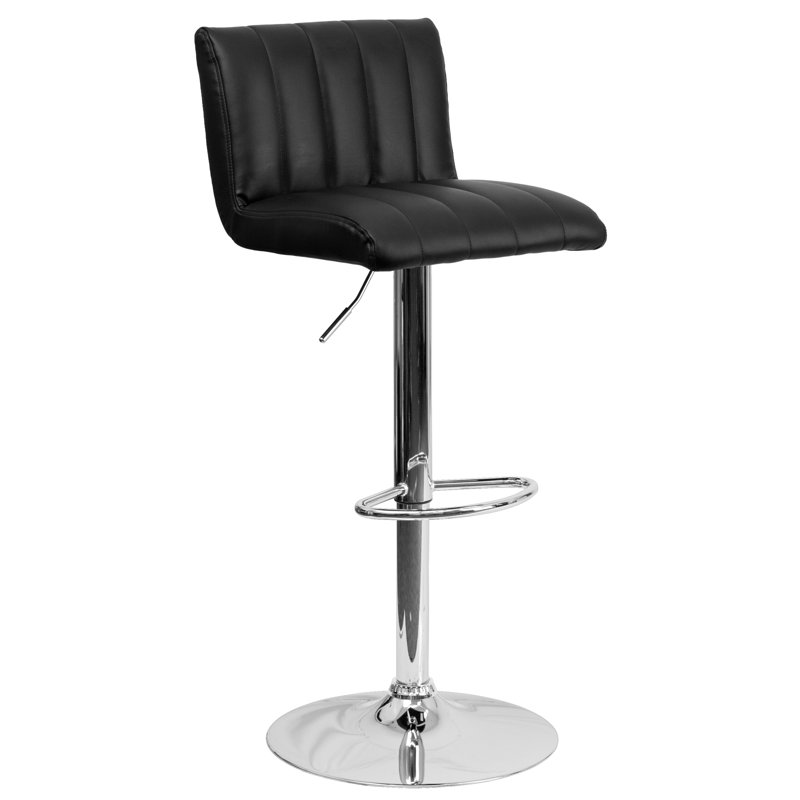 Tabouret de bar à hauteur réglable Winnols, Noir