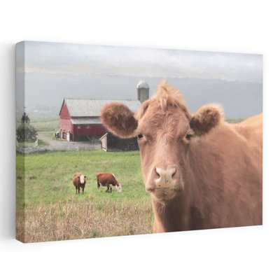 Vache Nosy, paysage abstrait moderne, art mural