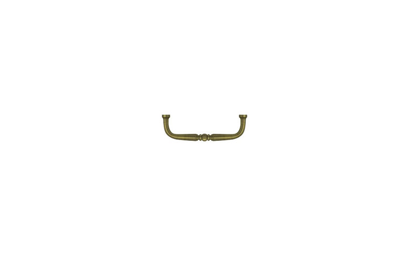 1 Center to Center Bar Pull, Antique Brass