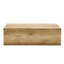 Table basse de couleur bois 39,3 * 23,6 * 12, texture délicate, complémente la table moderne de 39,3 x 23,6 x 12 po, naturel