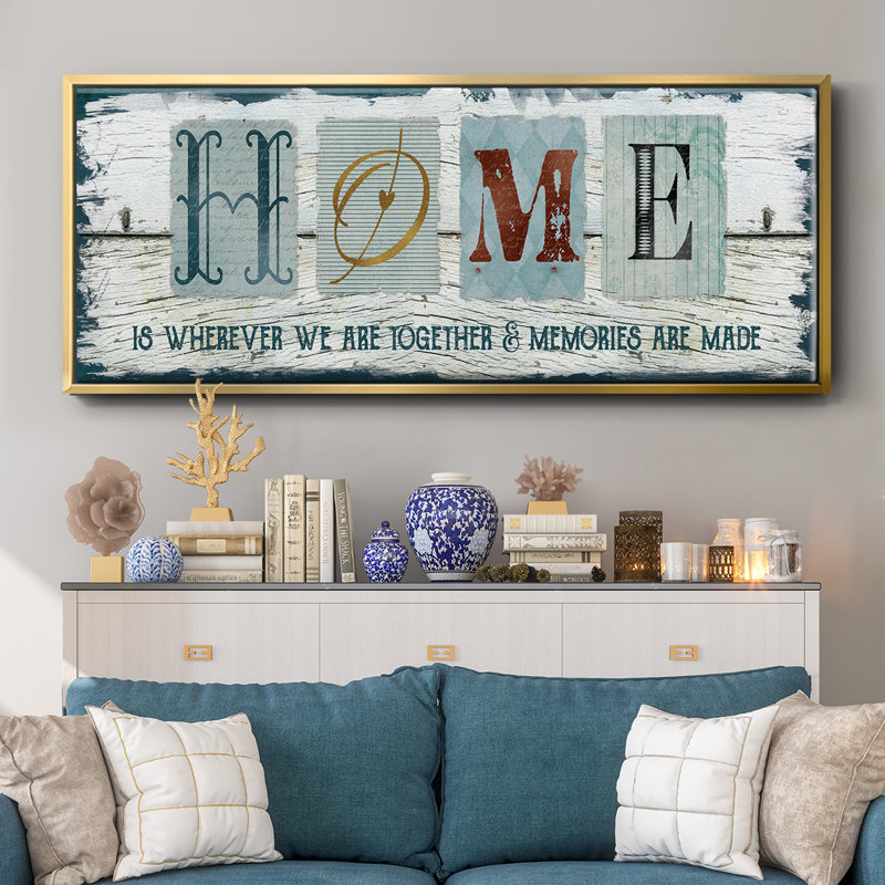 Home Homeeverever We - toile encadrée, H 24 po x l 60 po