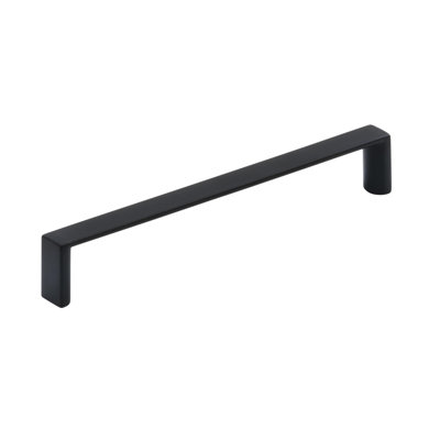 Poignée d'armoire noire mat 5-1 / 16 po (128 mm) Metro - paquet de 10