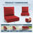 6" Thick Outdoor Cushions 22X24x6, Deep Seat Patio Cushions With Removable Cover, Waterproof & Fade Resistant Replacement For Wicker Chair, Loveseat, Sofa-1657228762