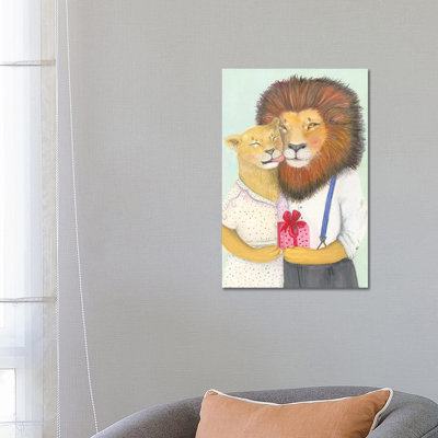 Ruthie And Hall by Jahna Vashti - Wrapped Canvas Painting
