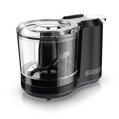 Hachoir électrique de 1,5 tasse BLACK+DECKER, pulsation à une touche, moteur de 150 W, lame qui reste affûtée, va au lave-vaisselle