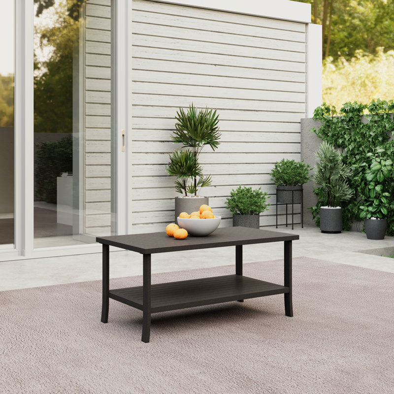 Deimos Rectangular Iron Outdoor Coffee Table