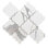 Stately Arabesque 11" x 12" Porcelain Marble Look Wall & Floor Tile