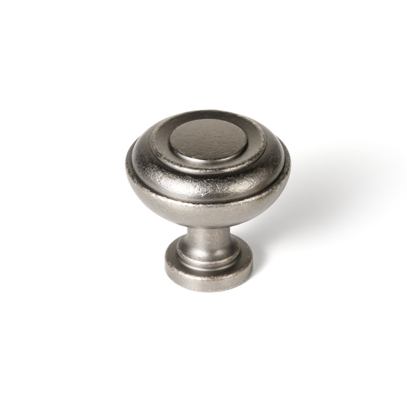 1.25'' Diameter Medieval Style Decorative Knob Multipack, Antique Silver