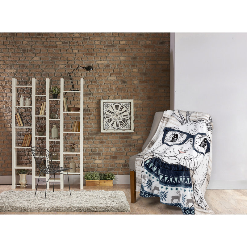 Kids Unisex Knitted Machine Washable Plush Throw Blanket
