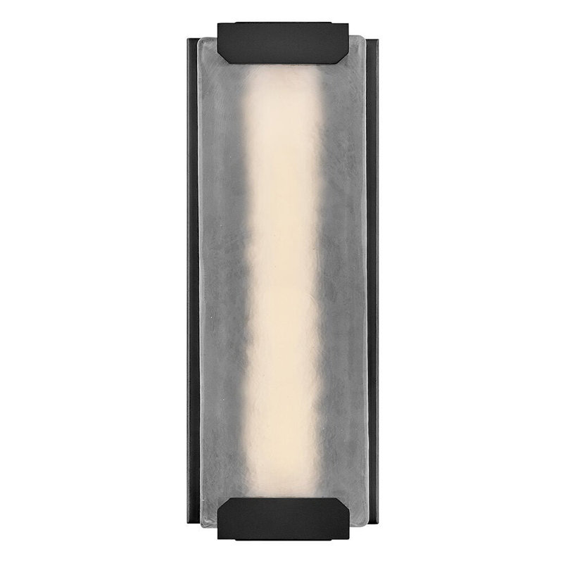 Zayde 6" W LED Outdoor Wall Lantern, Black