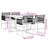 Latitude Run® 5 Piece Patio Dining Set With Cushions Black Poly Rattan