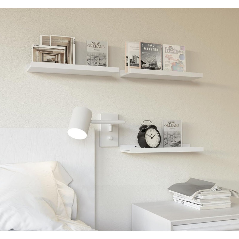 3 Piece Wood Floating Shelf