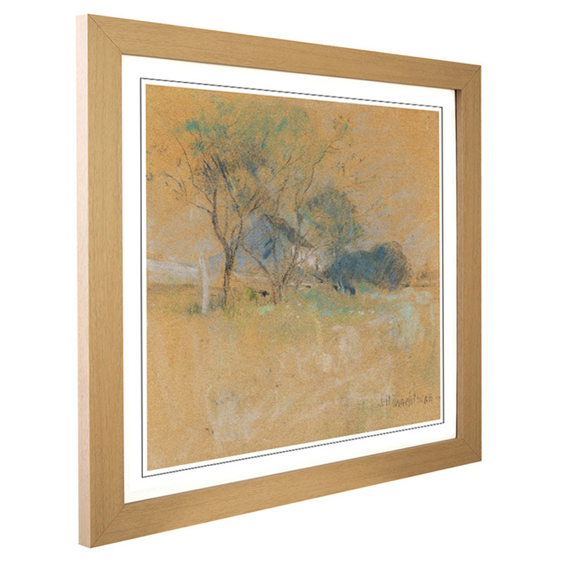 John Henry Twachtman - Single Picture Frame Painting, Oak
