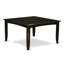 9 Piece Dining Set Includes a Square Dining Table with Butterfly Leaf and 8 Brown Linen Fabric Upholstered Parson Chairs, Cappuccino-104019234