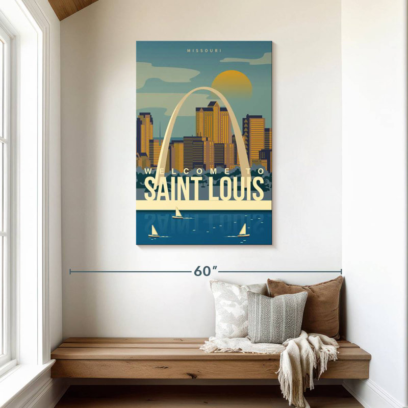 Affiche Aime Saint Louis Arch, H 45 po x l 30 po