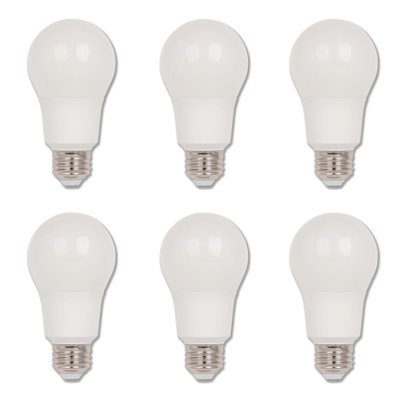 6 Watt (40 Watt Equivalent), A19 LED, Dimmable Light Bulb, E26/Medium (Standard) Base