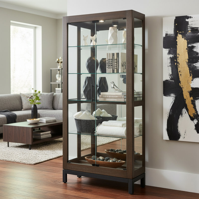 Vitrine Howard Miller Quinn III, Java vieilli