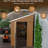 8x4 Ft Metal Shed With Double Doors, Windows, And Ventilation For Outdoor Space Arrangement. - Grade Galvanized Steel Long Term Use Management. Construction
