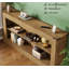 Console Farmhouse avec rangement double et conception polyvalente