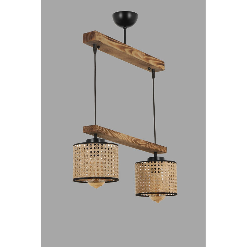 Josseline 2 - Light Kitchen Island Pendant, Light Brown