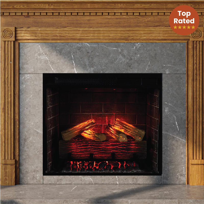 Uptown Smart Fireplace with Heat, 20.16" H x 23.96" W x 8.19" D
