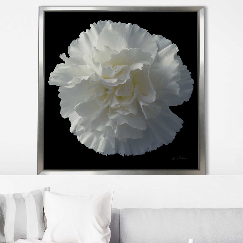 Floral Majesty III - photographie, Cadre flottant argent, H 21,5 po x l 21,5 po x P 2 po