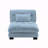 27 Armless Sofa W/1 pillow - Blue