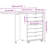 Jennavecia vidaXL MOSS 7-Drawer Chest with Desk & Wheels, Solid Pinewood, 41.5"x15.4"x29.3"-212607446