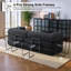 Canapé-lit de 63 po en velours côtelé désossé, canapé futon modulaire, canapé en mousse à compression avec 2 coussins, aucun assemblage requis-1369500012-1374894628