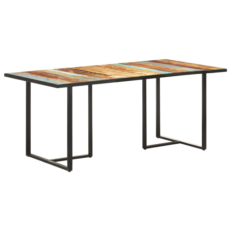 Table de salle à manger brute, Marron, l 39,37 po x L 78,74 po, Bois de mangue